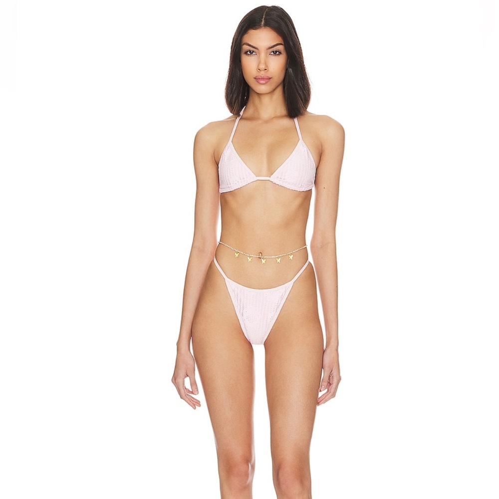 Frankies Bikinis x PAMELA ANDERSON Zeus Cheeky Bikini Bottom | Pink Dream